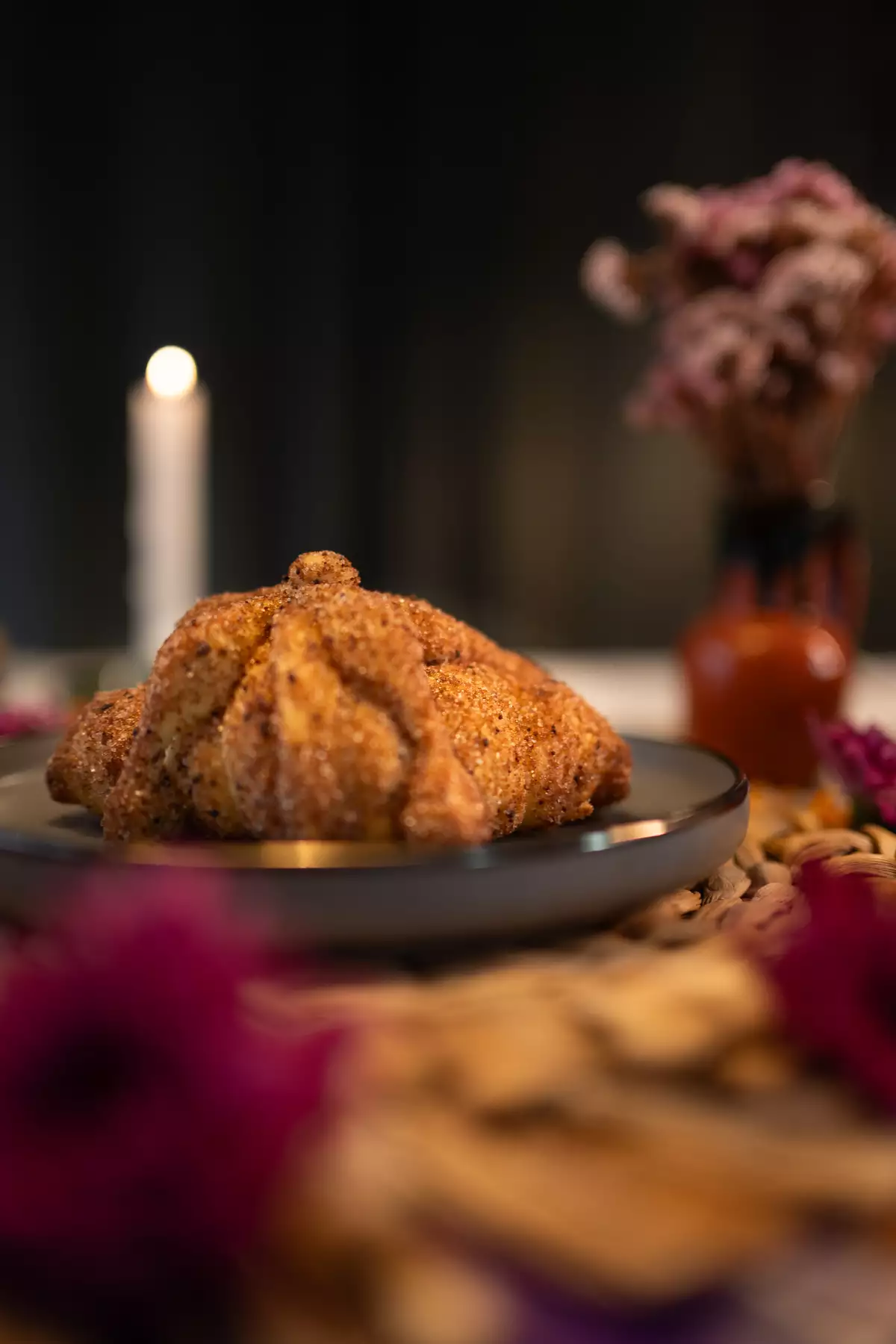 Foto de pan de muerto relleno en CDMX
