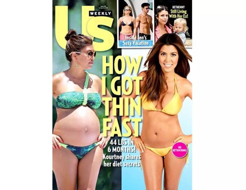 Seis meses le tomó a la hermana mayor de Kim, perder poco más de 20 kilos tras haber dado luz a su hija Penélope.