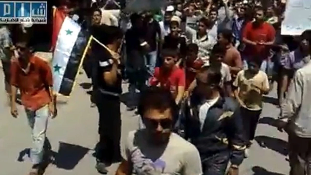 protestas en siria
