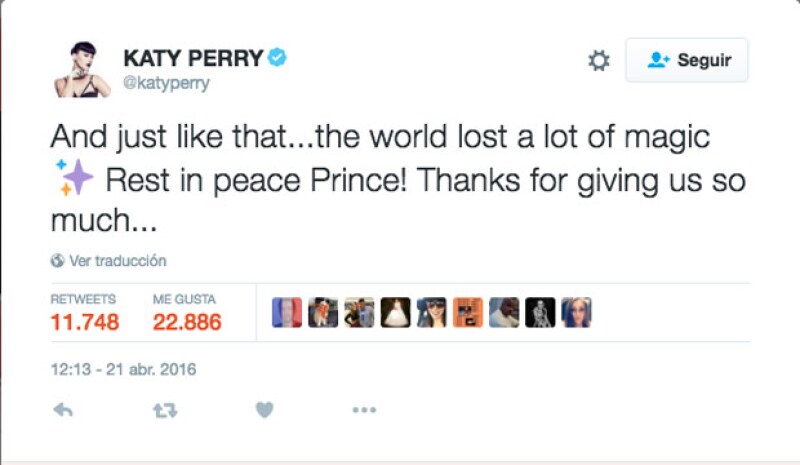 Katy Perry no se quedó atrás.