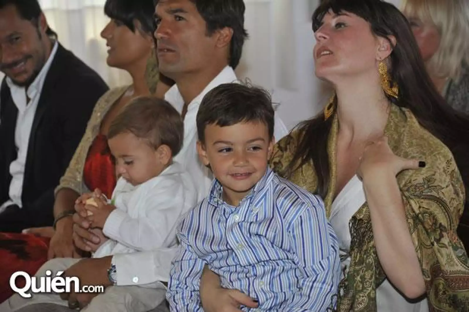 Lautaro,Gastón y Maximilianos Guilardi con Carolina Kropp