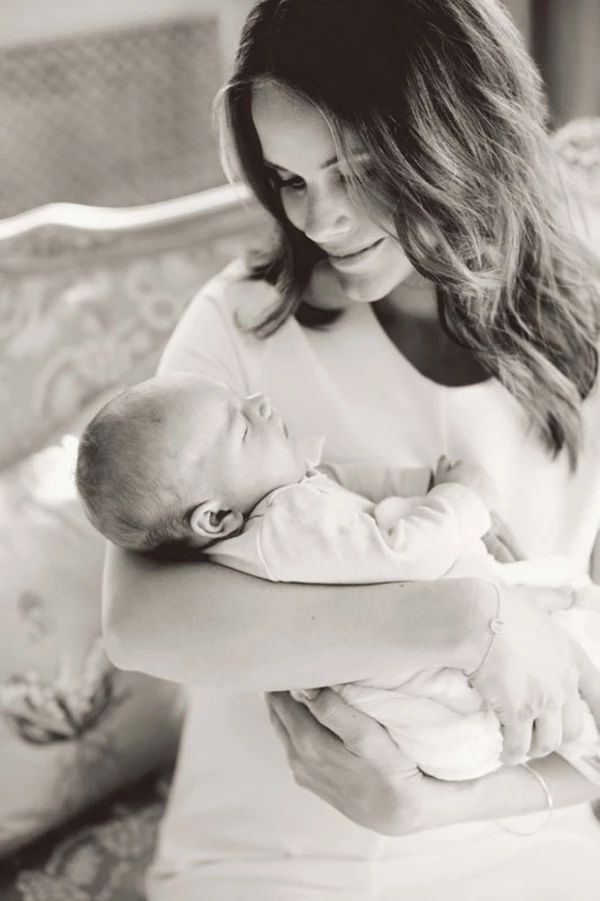 Sofía destacó con un especial brillo maternal.