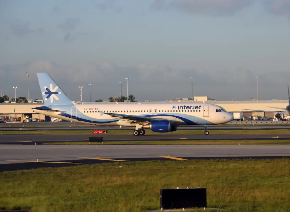 Interjet passenger airplane seen in Miami