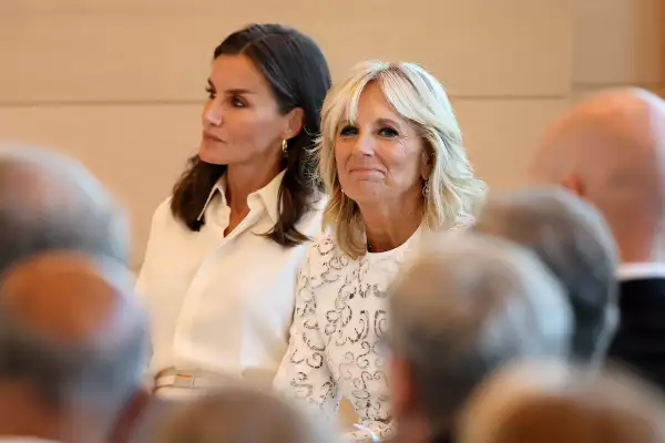 First Lady Jill Biden And Queen Letizia Of Spain Visit Columbia University Irving Medical Center