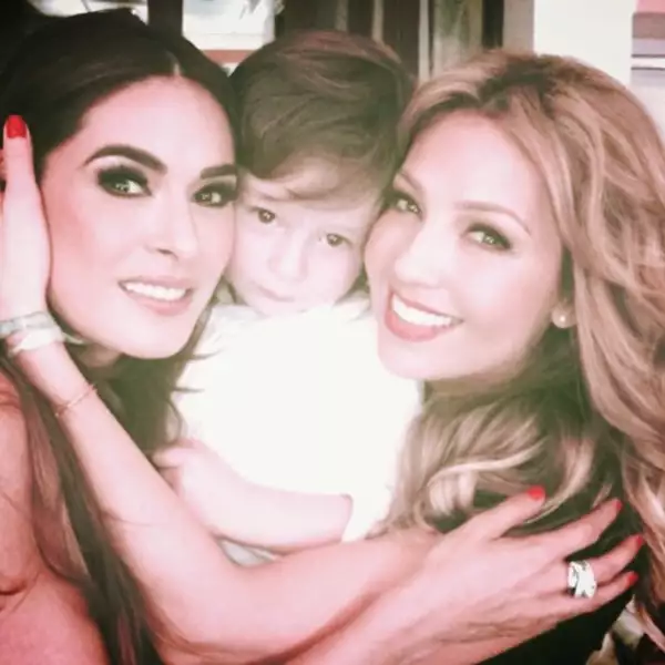 "Como siempre REINA, gracias Thalía", escribió Montijo agradeciéndole su presencia en Va Por Ti.