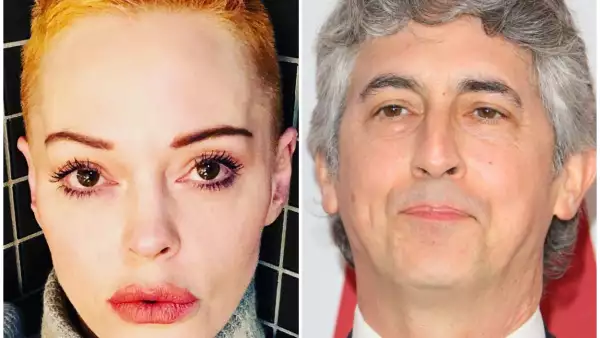 Rose McGowan y Alexander Payne.