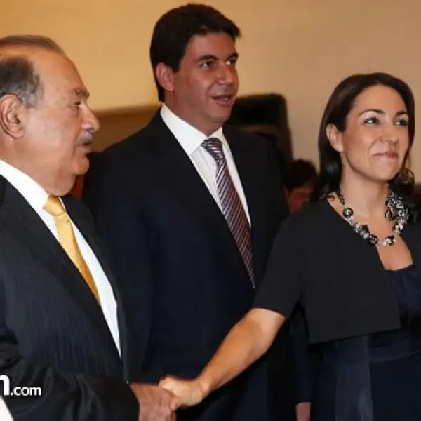 Carlos Slim,Arturo Elías Ayub,Cristina Pineda