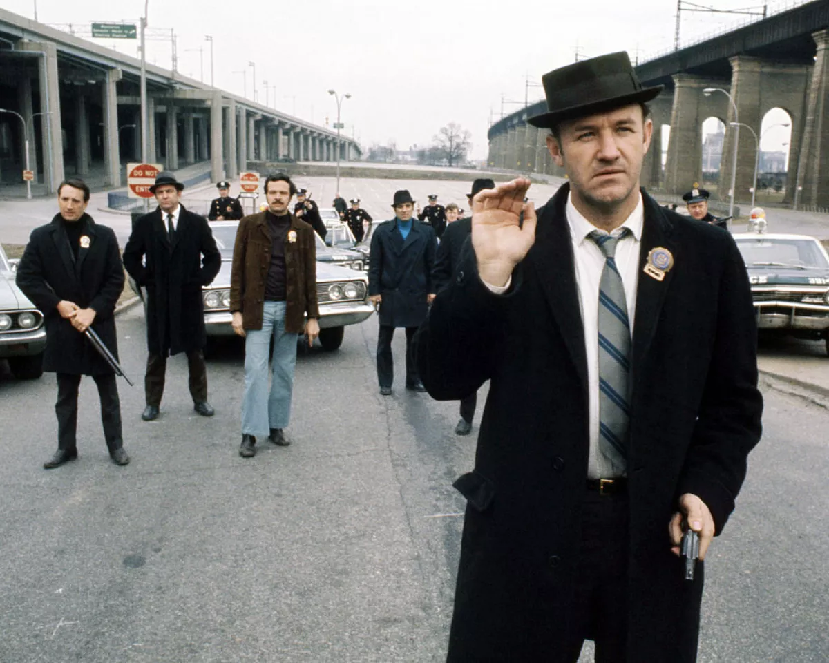 Gene Hackman en el fotograma de 'The French Connection', dirigida por  William Friedkin. 