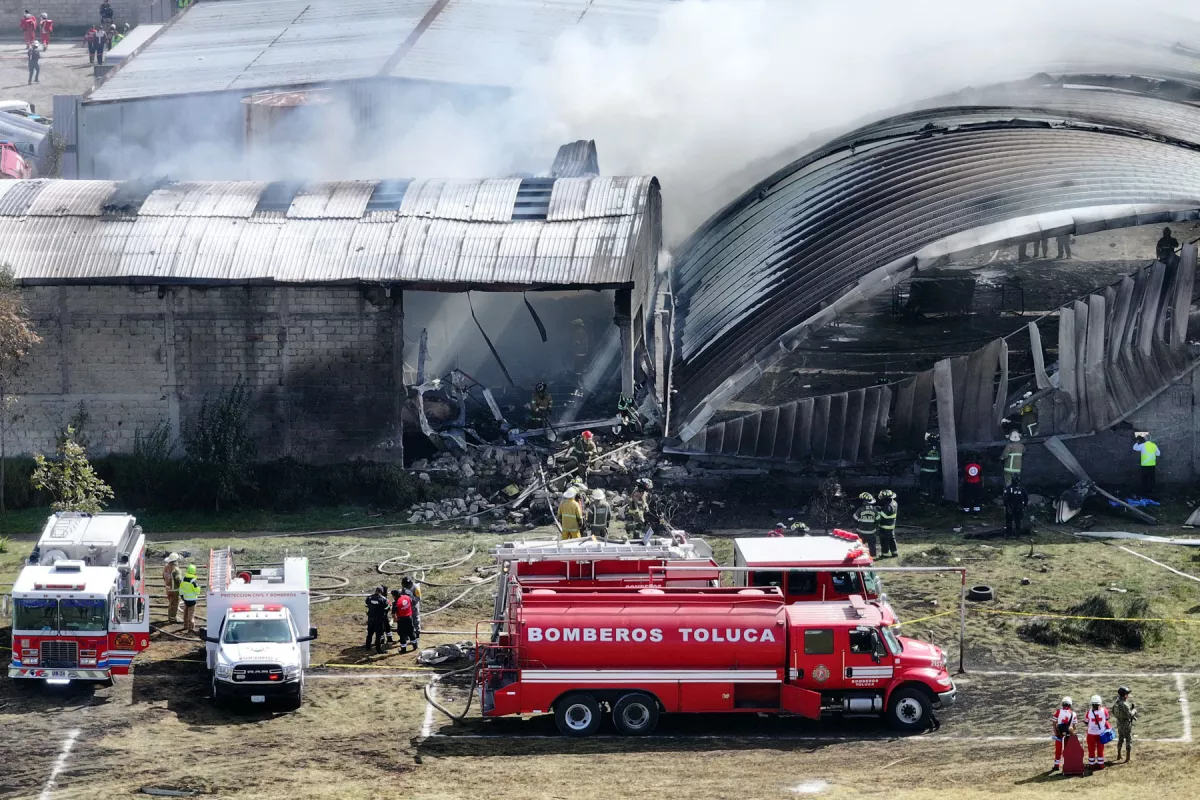 Accidente jet privado Toluca
