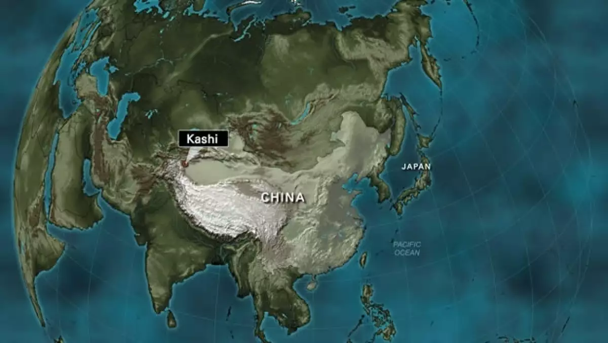china mapa oeste