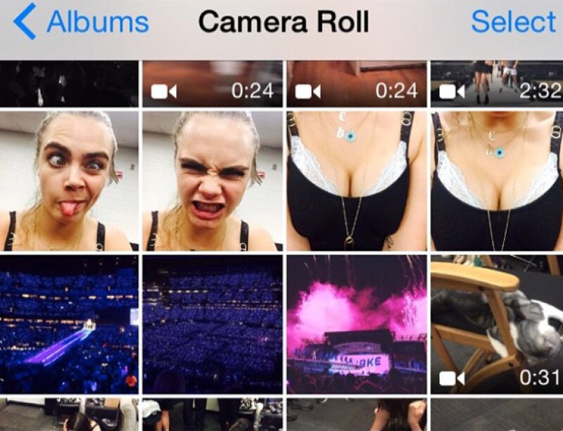 Taylor felicitó a Cara y mostró las travesuras que su BFF le hace cuando le roba su celular.