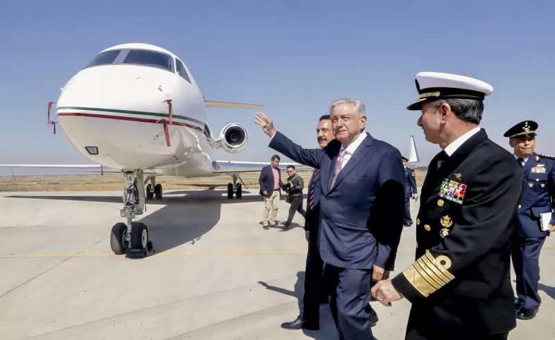Aerial view of Benito Juarez Airport, Mexico City