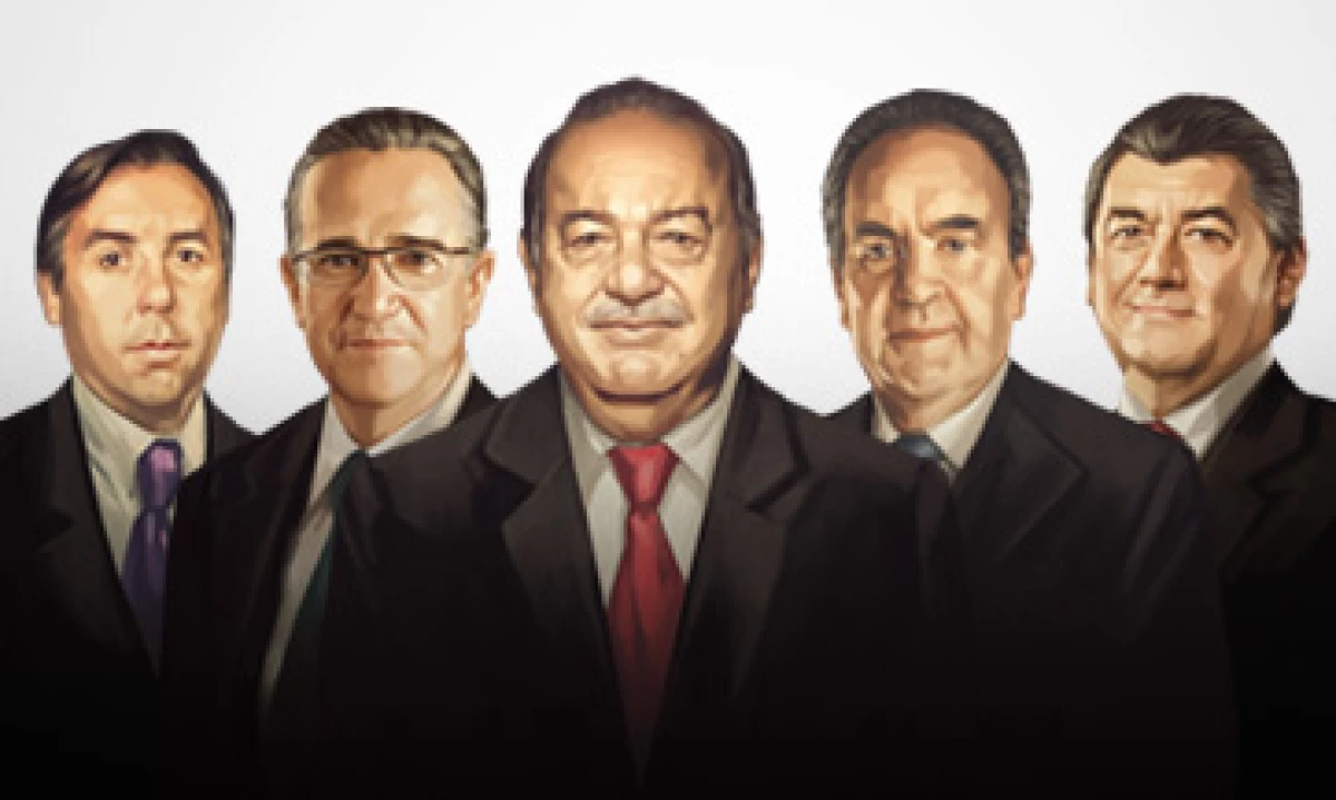 Emilio Azcárraga (16), Ricardo Salinas (9), Carlos Slim (1), Alberto Baillères (2) y José Antonio Fernández (3) son parte del ranking anual de la revista Expansión. (Foto: Especial)