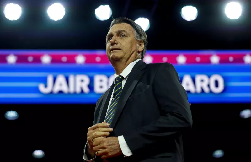 Jair Bolsonaro, expresidente de Brasil, llega a hablar en la Conferencia de Acción Política Conservadora (CPAC) en el Centro Nacional de Convenciones Gaylord en National Harbor, Maryland, Estados Unidos, el 4 de marzo de 2023