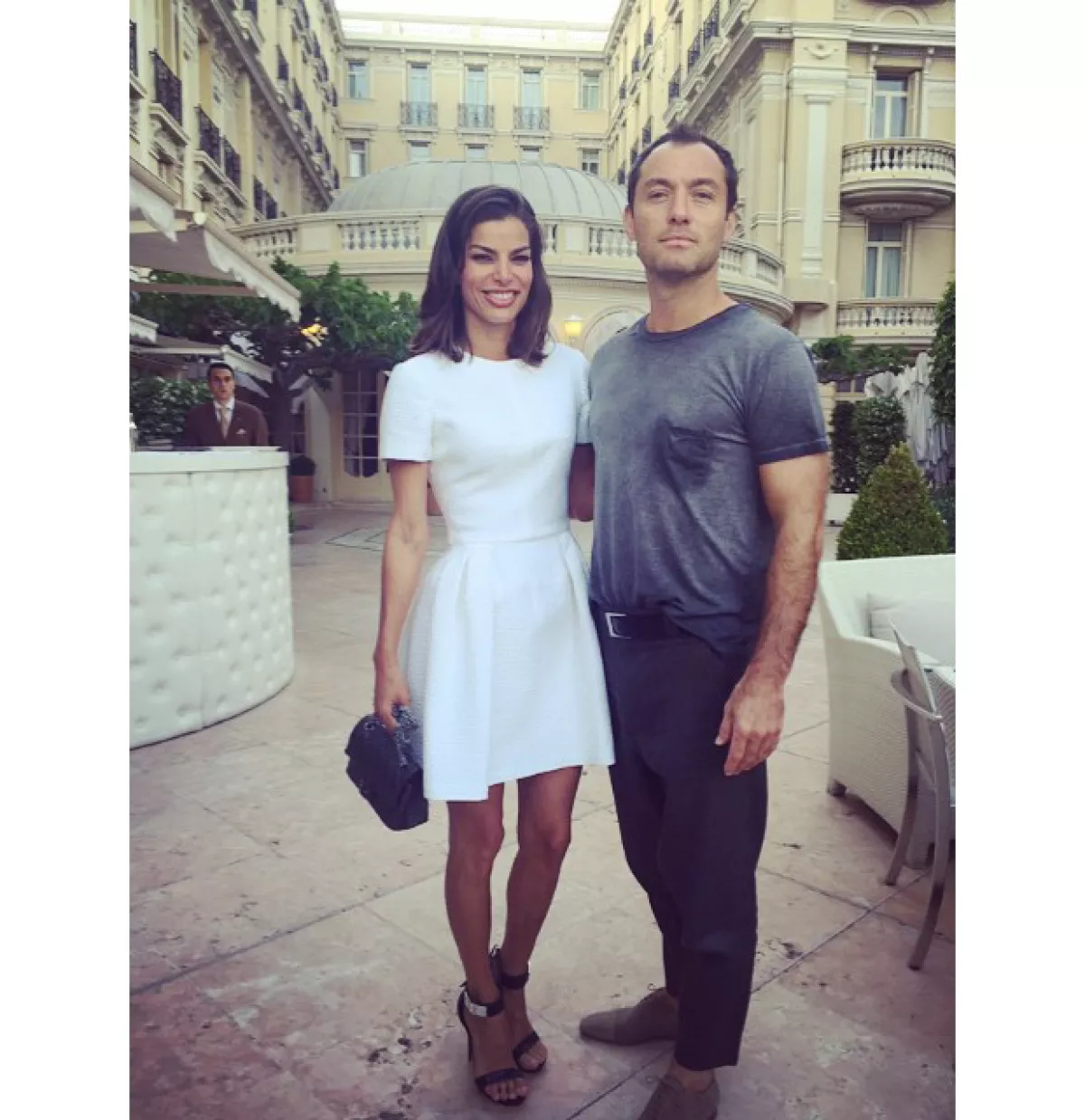 La foto de su encuentro con Jude Law era inevitable.