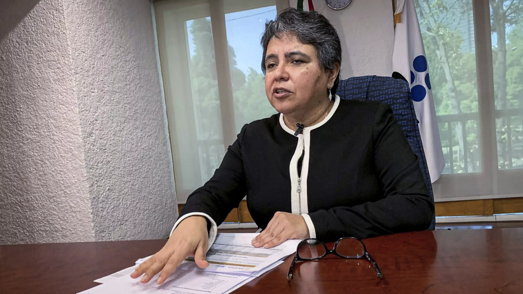 Raquel Buenrostro, jefa del Servicio de Administración Tributaria (SAT)