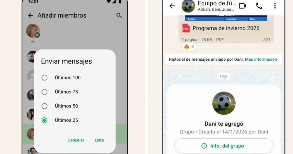 WhatsApp grubuna eklendiniz mi? Şimdi onların zaten söylediklerini okuyabilirsiniz
