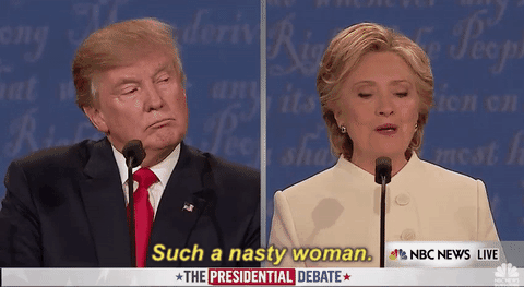Trump llama "nasty woman" a Hillary