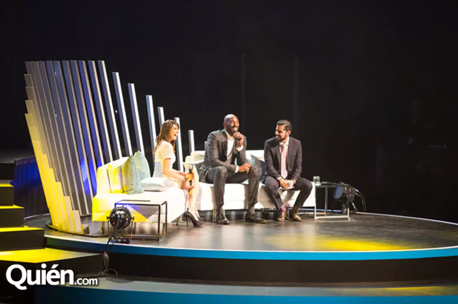 Majo Rojas, Kobe Bryant y Rodrigo Mendez