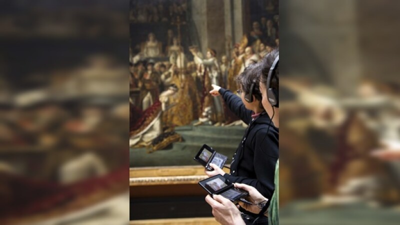 guía 3D para el museo louvre