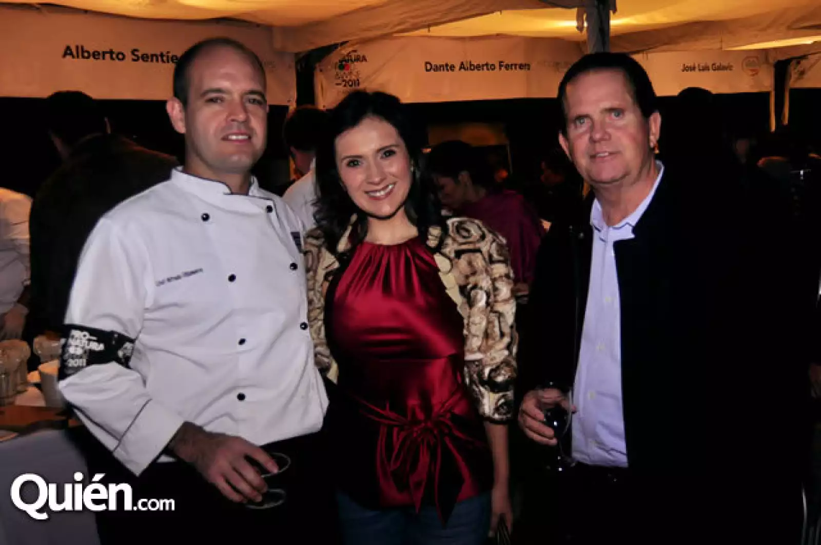 Chef Alfredo Villanueva,Vanessa Bermudez y Roberto Zambrano