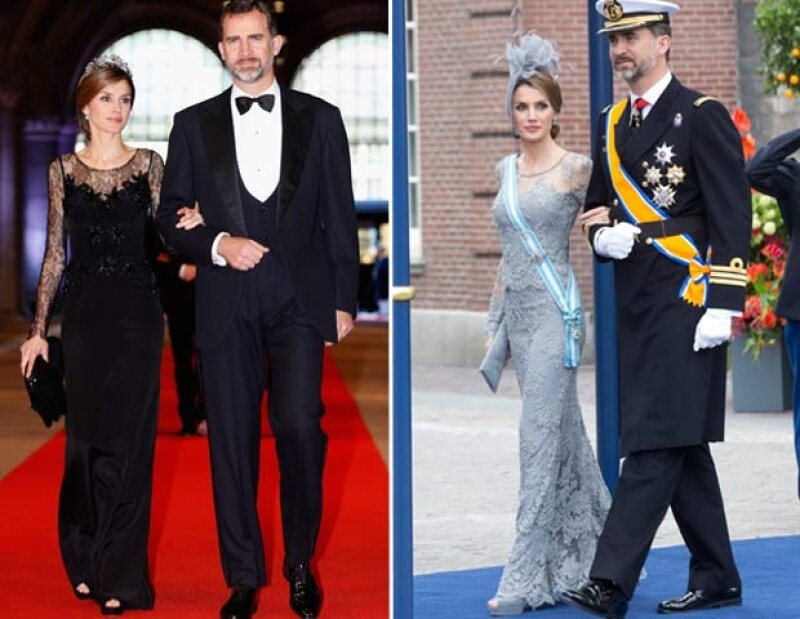 La delgadez de Letizia robó miradas durante la cena de gala y en la ceremonia de envestidura de Guillermo de Holanda.