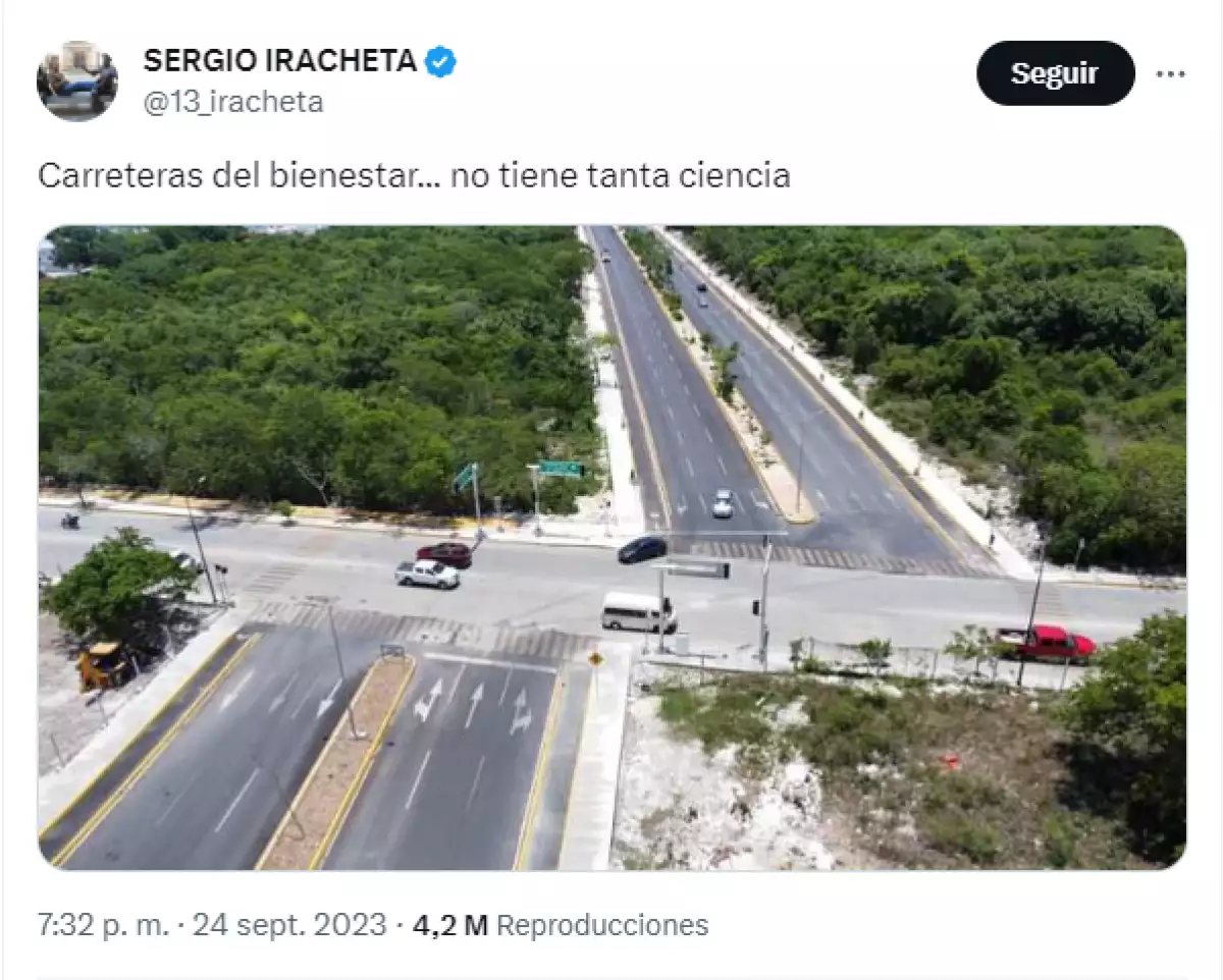 ¿Carretera chueca? Este diseño poco común se encuentra en Playa del Carmen 2 carretera del bienestar playa del carmen