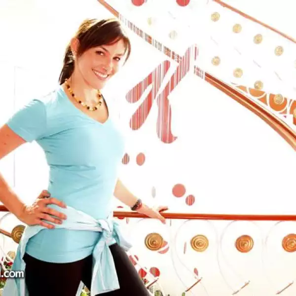 Alejandra Ornelas lista para ejercitarse