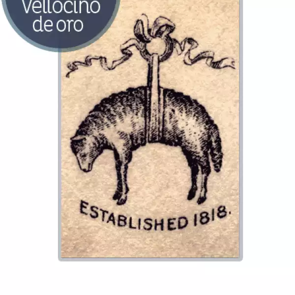 The Golden Fleece se toma y adapta como sello de la compañía en 1850. Representa una oveja suspendida en una cinta, la cuál ha sido el símbolo de los mercantes de lana en Inglaterra, y en el siglo XV se convirtió en el emblema de los caballeros de la Lana Dorada, fundada por Felipe el Bueno.