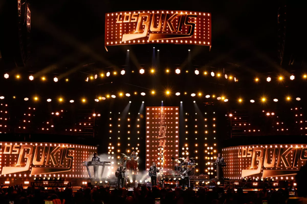 Foto del concierto de Los Bukis en la ULTRA Arena de Las Vegas durante los Latin Grammy de 2023.