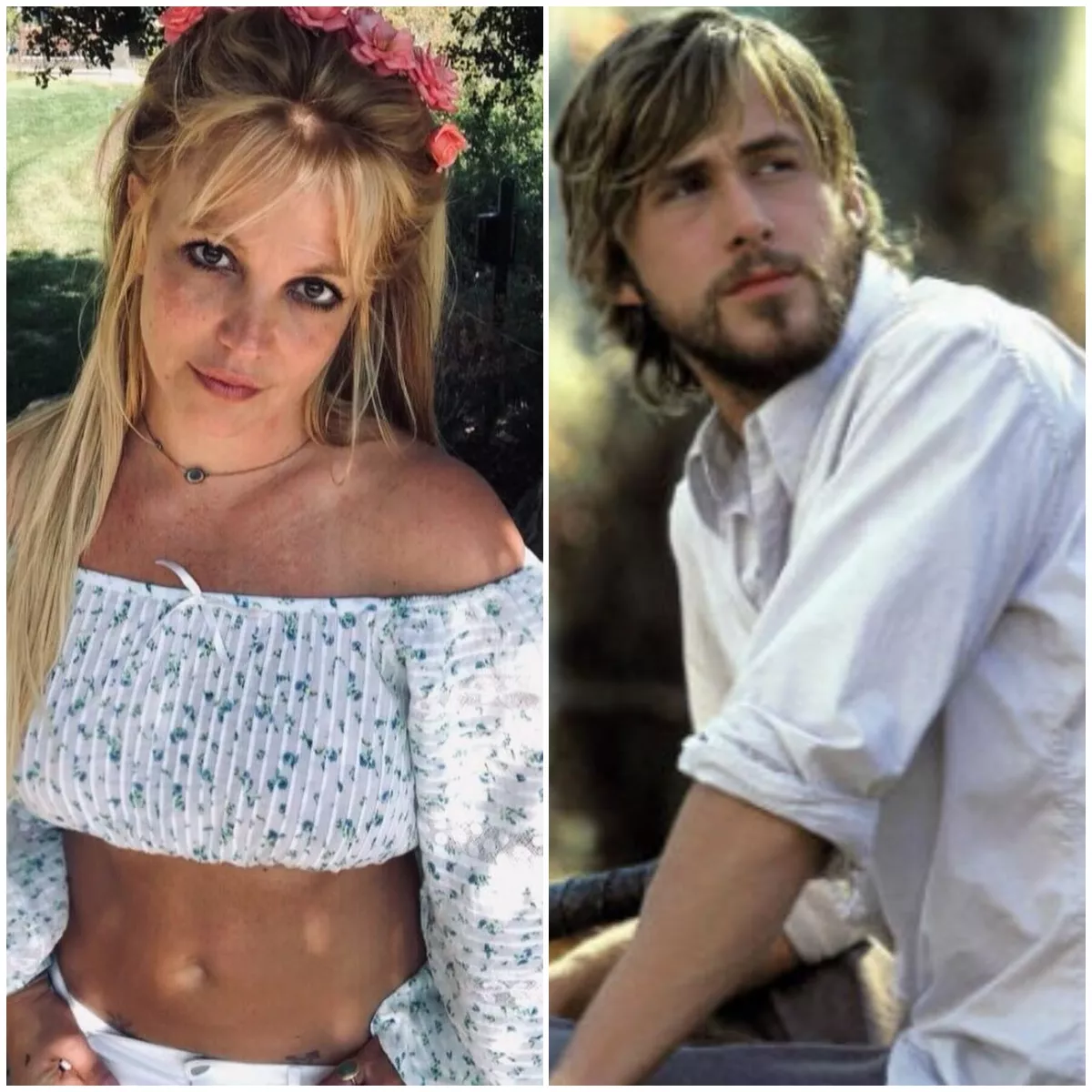 Britney Spears y Ryan Gosling.