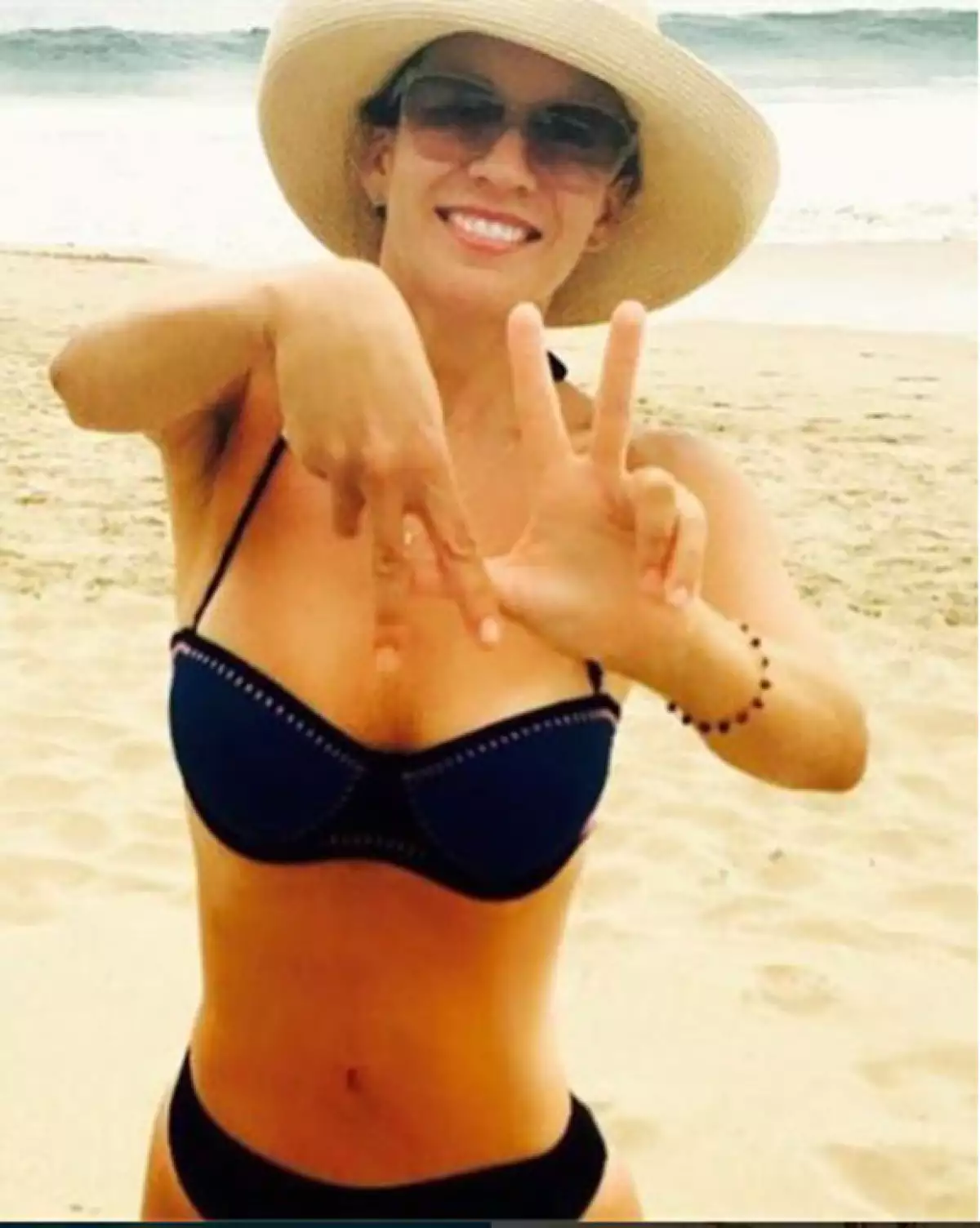 La conductora presumió su sexy figura en Instagram.