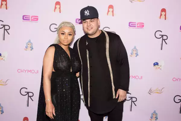 Rob Kardashian y Blac Chyna en un reciente evento en Hollywood.