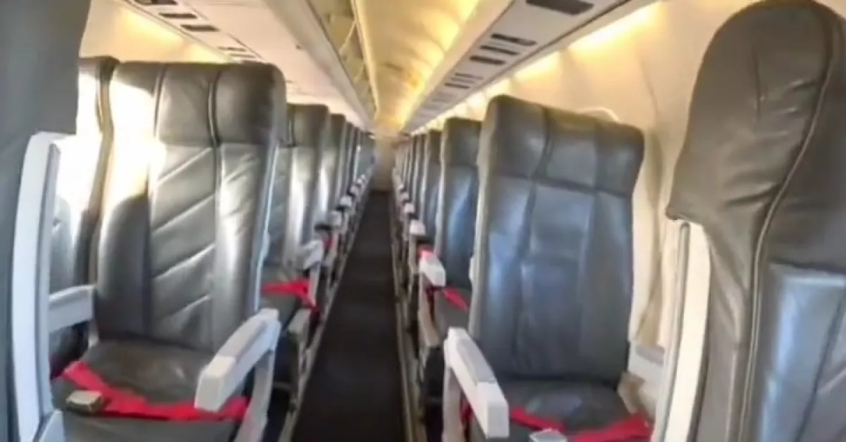 Pasajero de Mexicana mostró su viaje en solitario.