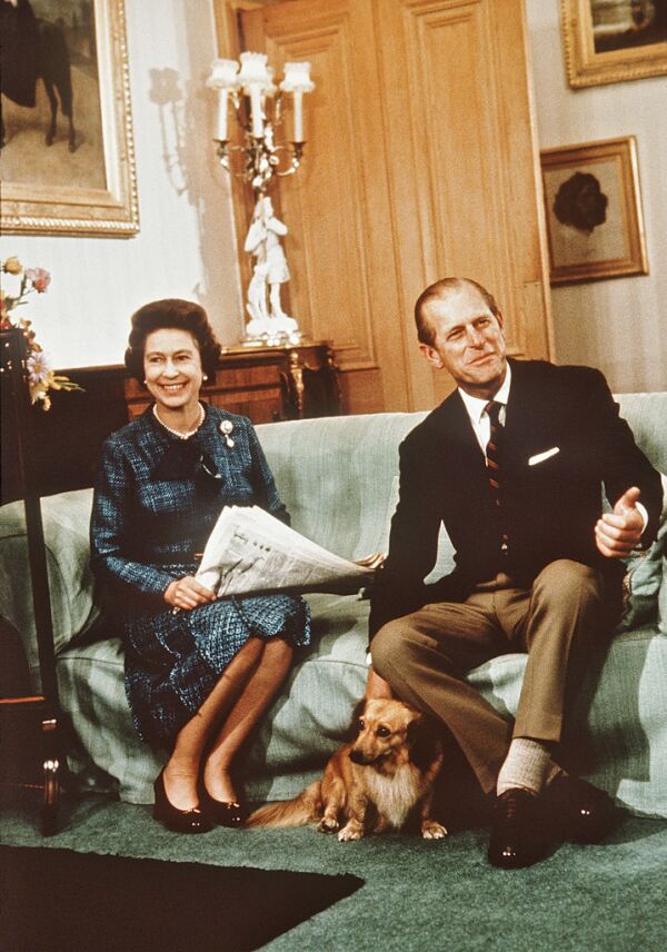 Reina Isabel II y el duque de Edimburgo