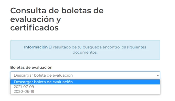 Descargar boleta de calificaciones 2022 AEFCM