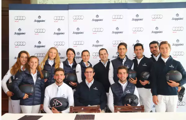 El Team Audi Scappino con Gerardo Tasser al centro