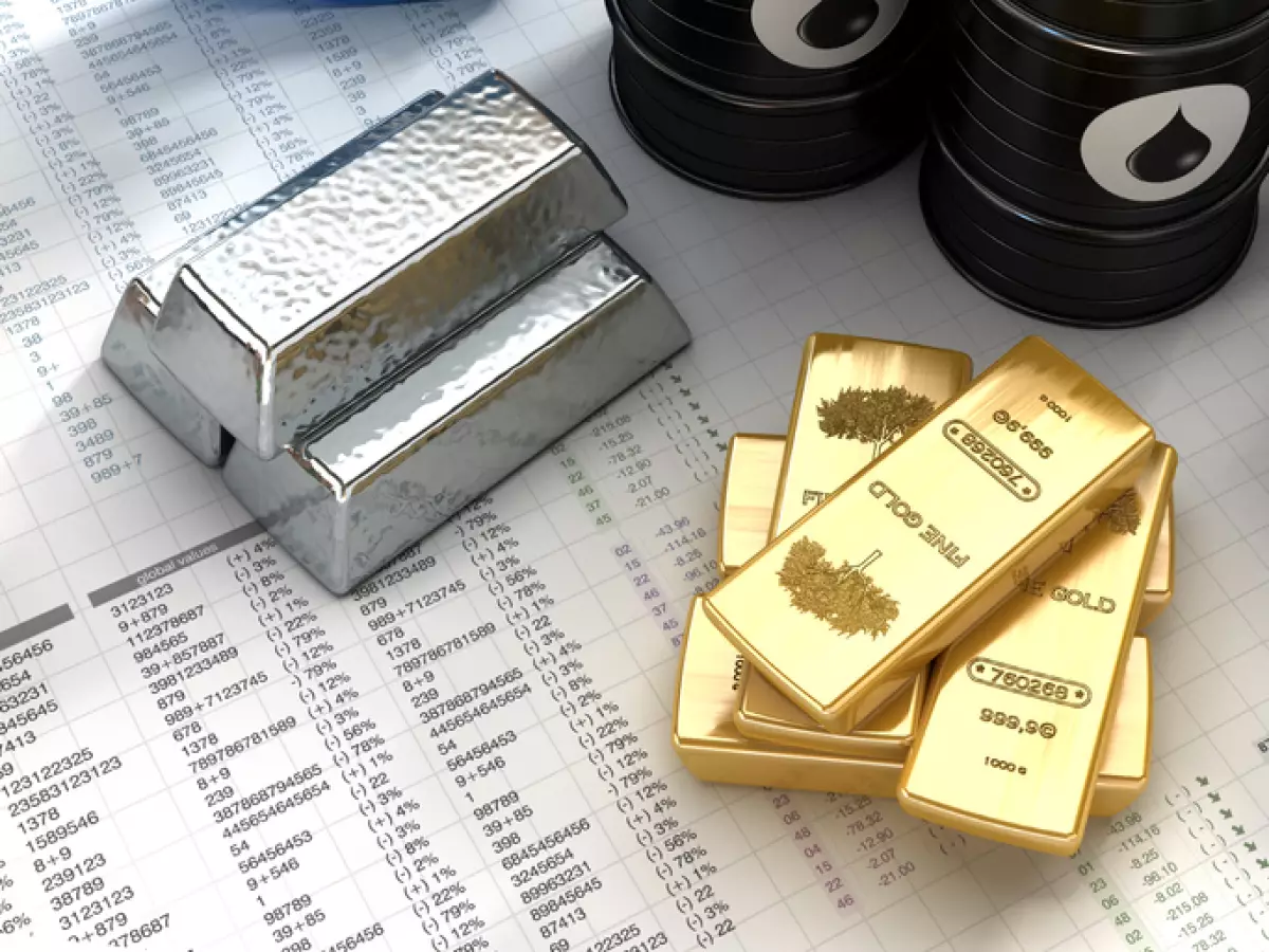 lingotes de oro y plata
