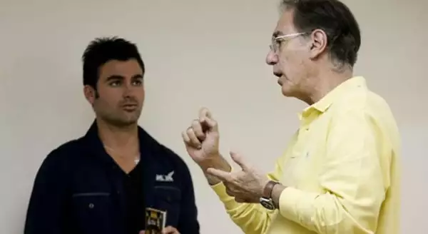 Estuvimos con Mauricio y Otto durante un ensayo de la obra.