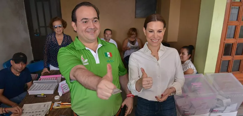 Javier Duarte y Karime Macías