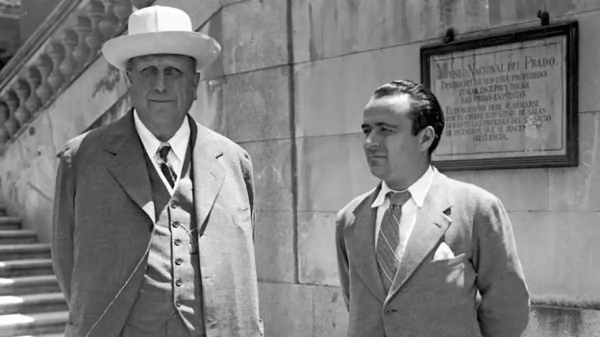 William Randolph Hearst visita el Museo del Prado