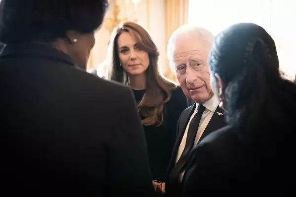 El rey Carlos III y su nuera Kate Middleton, princesa de Gales