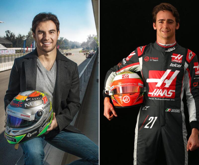 Checo Pérez y Esteban Gutiérrez