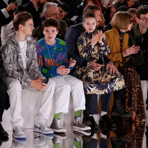 Victoria Beckham show, Front Row, Fall Winter 2020, London Fashion Week, UK - 16 Feb 2020