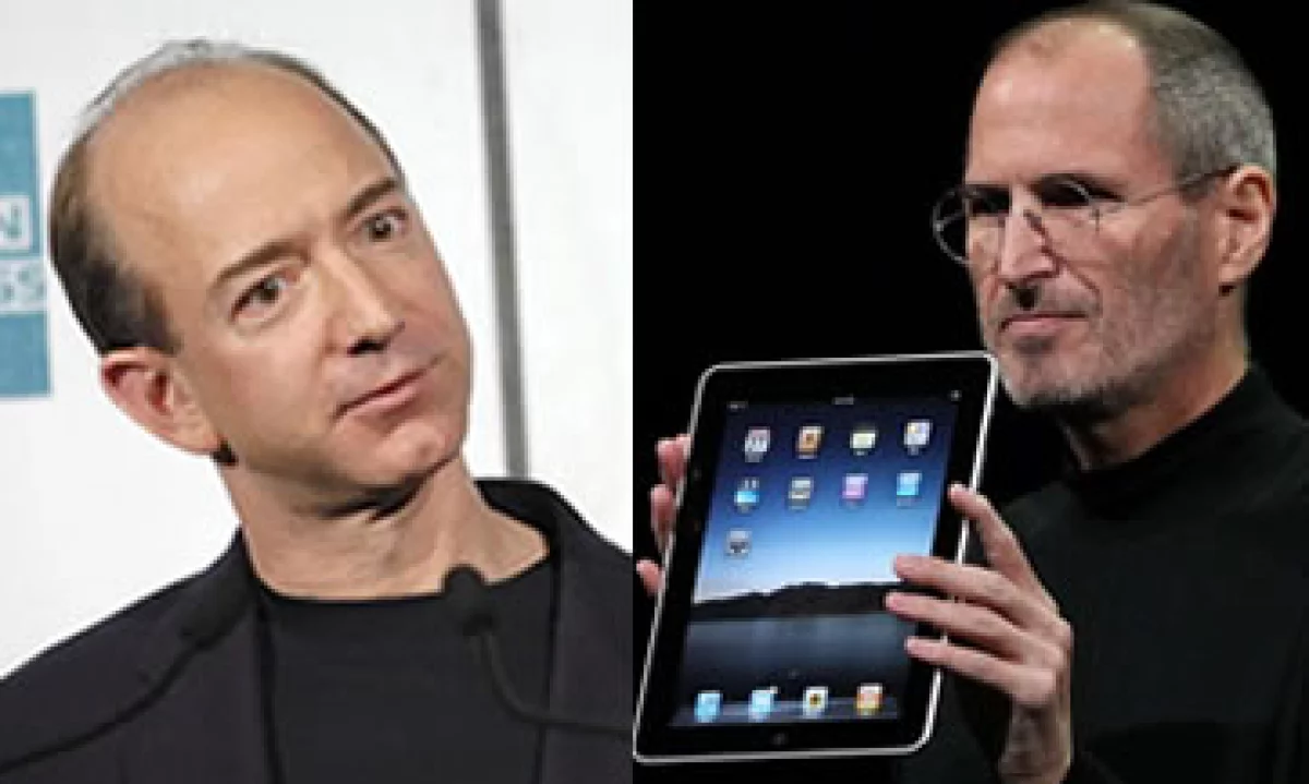 Jeff Bezos (izq) tiene grandes ideas como Steve Jobs (der), pero no tienen las mismas cualidades. (Foto: Getty Images)
