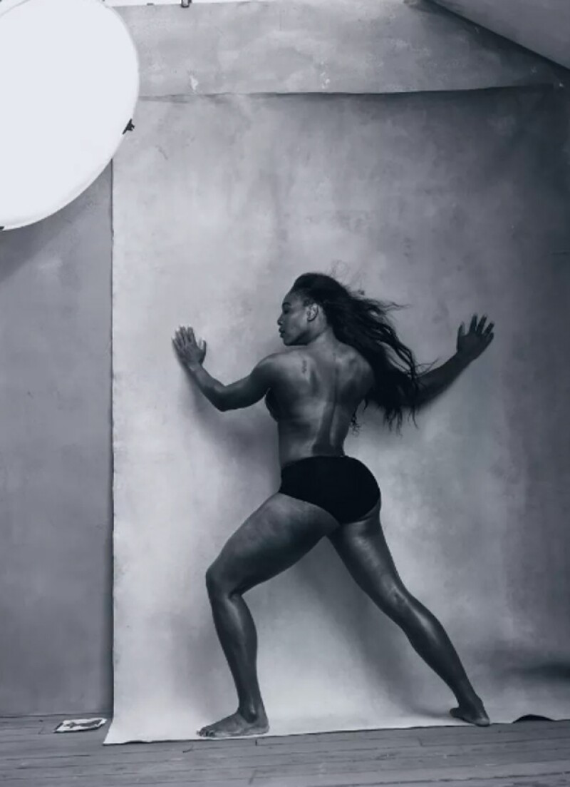 Serena Williams, al igual que Amy, fue una de las protagonistas que se mostró casi desnuda.