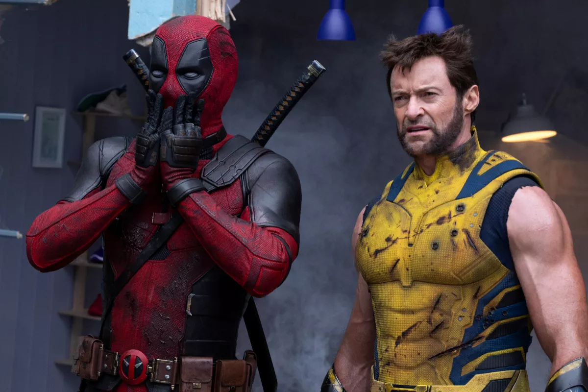 Foto de la película Deadpool 3 con Ryan Reynolds y Hugh Jackman en los personajes de Deadpool y Wolverine.