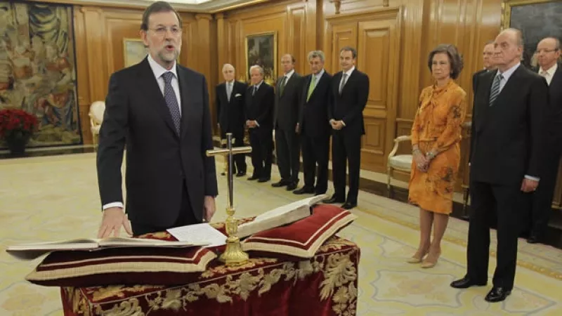 rajoy jura ante el rey de españ