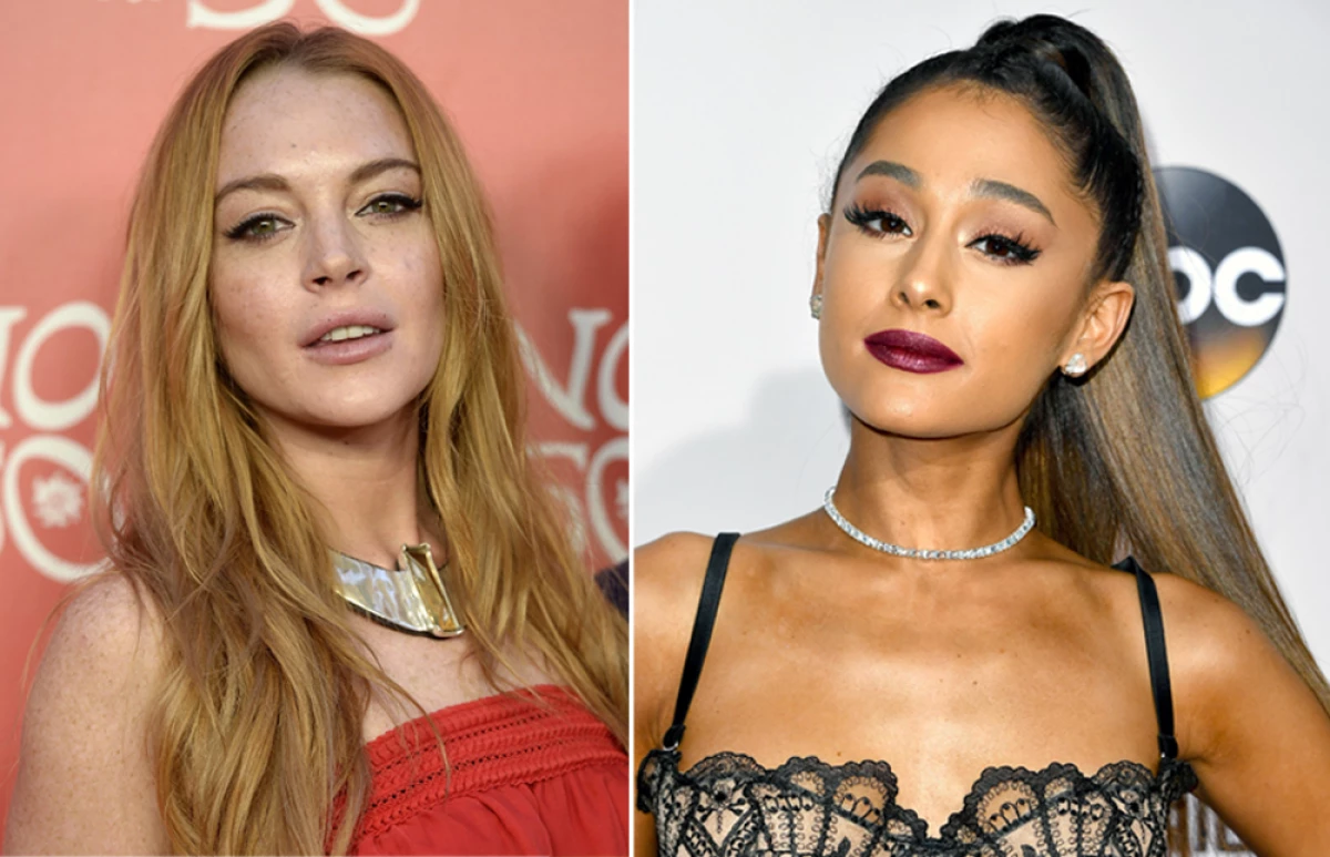 Lindsay Lohan y Ariana Grande