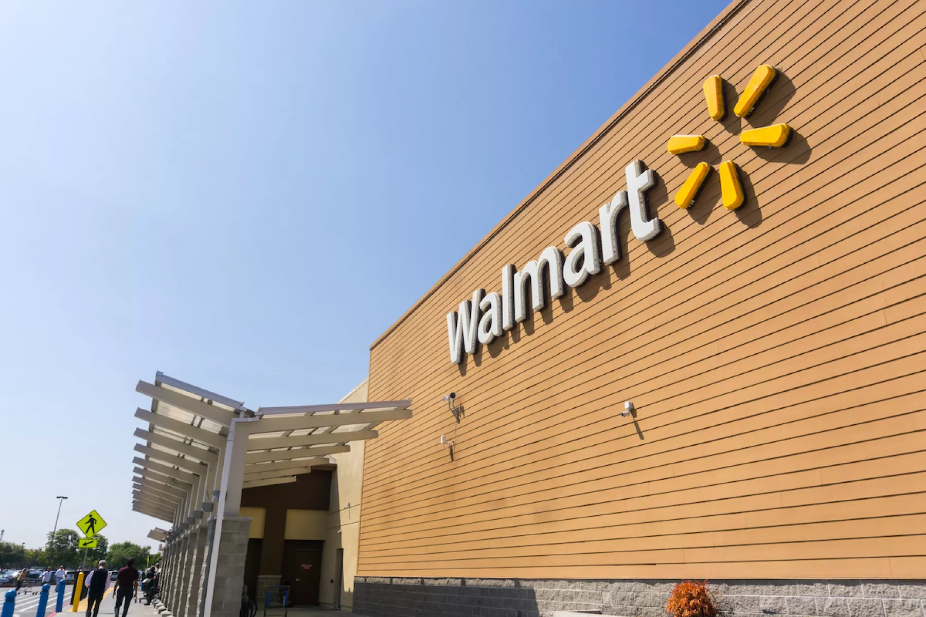 Walmart store entrance